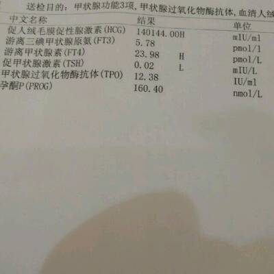 游离甲状腺素高点,促甲状腺激素底的很