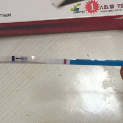 第二条杠有点点粉,是怀孕了吗?