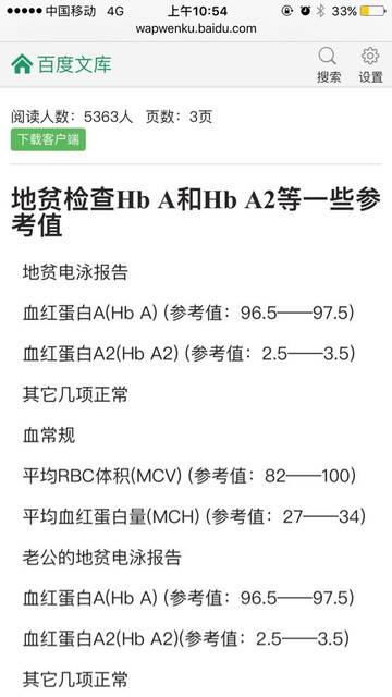 关于地贫筛查的事!HB A2偏低!_怀着怀孕后的
