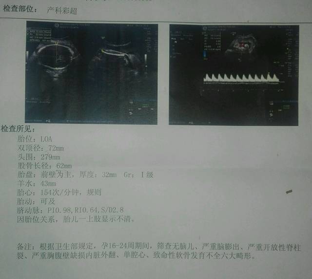 宝妈们:请教您们一下,关于怀孕31周B超的指标