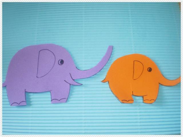 亲子手工diy——大象爸爸与大象宝宝