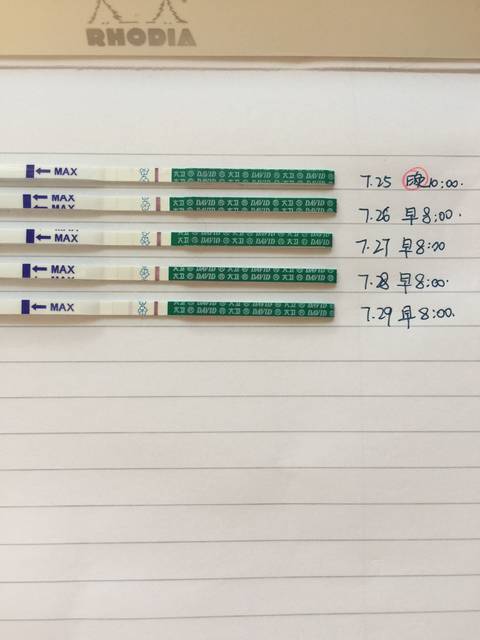 25测到的大卫跟秀儿早早孕水印.