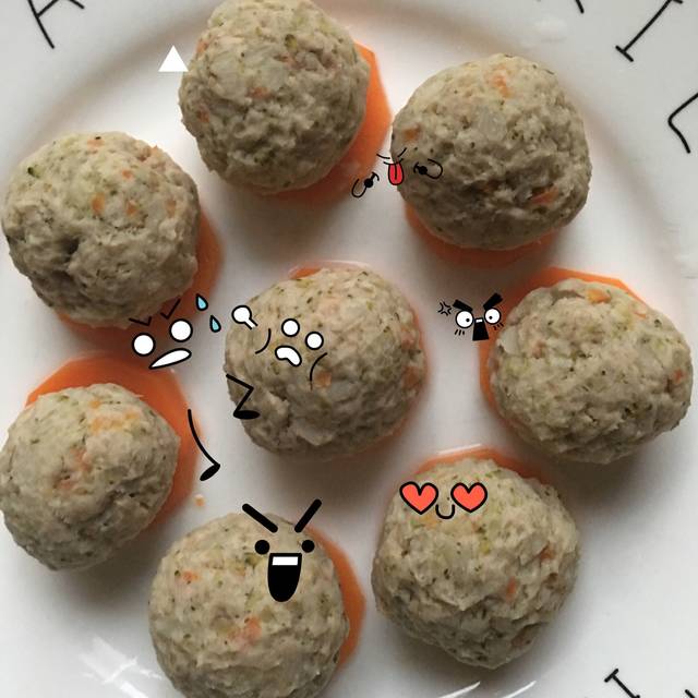 山药肉丸子_这道辅食的食材有猪肉、山药、胡