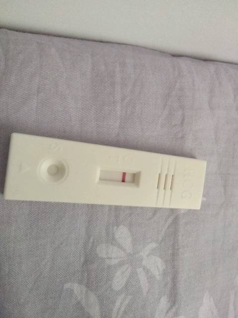 前几天还看到两杠一深一浅,今早上再测怎么只