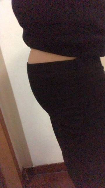 怀孕19周,胖了15斤,肚子穿衣服还是看不出来