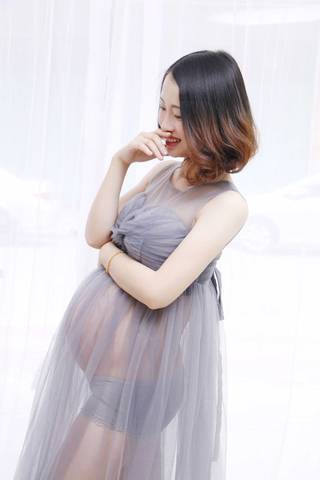 200斤孕妈拍孕照,留个纪念,有图慎入.