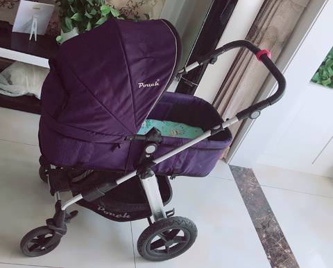 正版德国pouch婴儿推车低价转让咯!