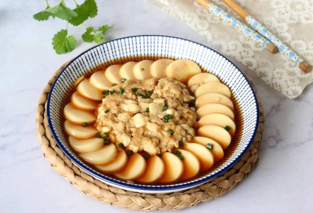 玉子豆腐蒸肉末