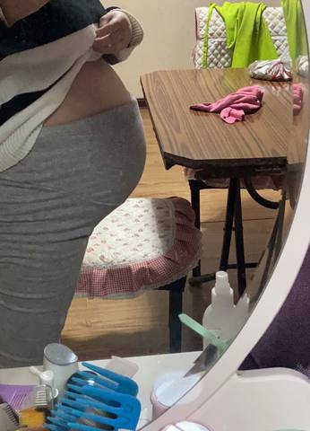 感觉35周肚子好大啊,怎么办哦,好烦